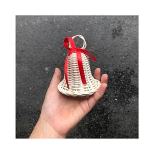 Campana Colgante de Ratán Natural Vintage, Ecológica y Duradera para Decoración de Fiestas Navideñas - Product Image 2
