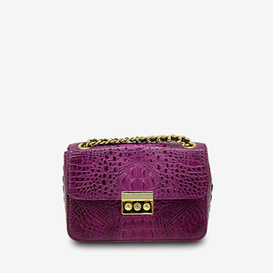 Bolso de mano de marca de diseñador para mujer, piel de cocodrilo auténtica, forma de sobre de cocodrilo, venta al por mayor, cubierta L21 X W8.5 X H14cm - Product Image 1