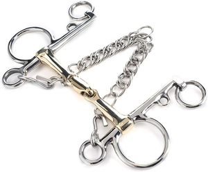 Wholesale Customizable Size Comfortable Stainless Steel Horse Mouth Ring and <b>Gag</b> Snaffle <b>Bits</b> Customized Brand - Product Image 3