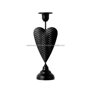 Portavelas Black Iron Heart Taper, perfecto para bodas, eventos y decoración del hogar en varios estilos y tamaños - Product Image 5