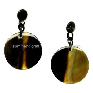 ต่างหูแฟชั่นทำด้วยมือคุณภาพระดับพรีเมี่ยมของผู้หญิงเครื่องประดับแบบห่วงเป็นรูปเขาควายเป็นลอนต่างหูแบบปรับแต่งได้ต่างหูแบบห้อย - Product Image 5