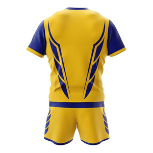 Uniformes de Rugby de Manga Corta de Alta Calidad para Equipos, Conjuntos de Ropa Deportiva Transpirable de Secado Rápido 100% Poliéster en Stock - Product Image 3