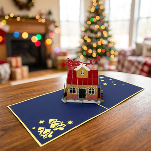 Meilleur prix, carte de Noël 3D pop-up en papier, design personnalisé découpé au laser, tendance du moment, fabriquée à Hanoï par Viet-craft - Product Image 2
