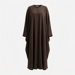 Abayas para Mujeres Musulmanas al por Mayor, Ropa Islámica Modesta para Fiestas, de Poliéster, Largo hasta el Suelo, Fabricante que Suministra Pedidos al por Mayor - Product Image 1