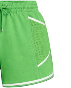 Pantalones Cortos Deportivos Verdes para Mujer, Poliéster y Elastano, Transpirables, de Malla, de Secado Rápido, Cintura Elástica con Cordón, para Gimnasio, Correr, Entrenamiento, Ropa Deportiva - Product Image 2