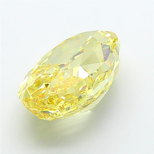 Exquisita piedra preciosa suelta certificada, brillo radiante de lujo para diseño de joyería fina, corte ovalado, diamante amarillo intenso de fantasía cultivado en laboratorio. - Product Image 2