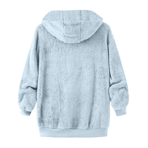 Sudaderas con Capucha de Forro Polar Sherpa al por Mayor para Hombre y Mujer, Suaves y Cálidas, con Cierre, de Felpa, con Logotipos Personalizados, Ropa Casual para Exteriores - Product Image 4