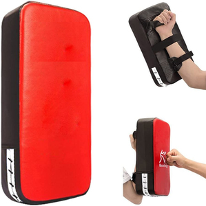 High-Density Foam Curved Strike <b>Shield</b> Heavy Duty PU Leather Boxing Kick Pad Muay Thai MMA Focus Target Training Equipment - Product Image 3