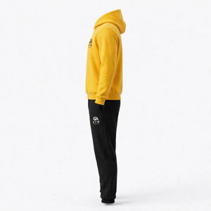 Men <b>Women</b> Midweight <b>Fleece</b> 100% Cotton Street Wear Tracksuit Set Winter Casual Comfortable <b>Jogger</b> Pants Sweatshirt OEM ODM - Product Image 3