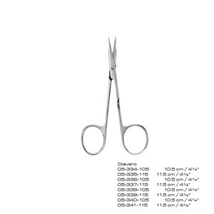 Stevens Surgical Scissors Sharp/Sharp Customized Size Stainless Steel for General Surgery Class I Instrument Clinic Use - Product Image 2
