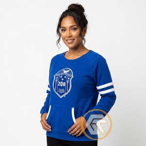 Sudadera de Invierno para Mujer, Personalizada al por Mayor, con Logotipo Bordado en la Parte Delantera, GREEK TREASURES Zeta Phi Beta, de Algodón y Felpa - Product Image 2