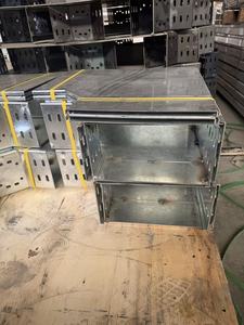 Outdoor rust-proof galvanized steel solid cable trays, 60-piece pack, powder-coated waterproof industrial grade. - Product Image 5