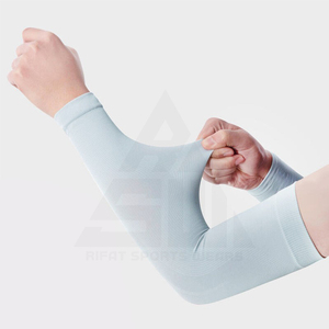 RIFAT SPORTS WEAR Manches de Cyclisme Unisexe Anti-UV Rafraîchissantes et Respirantes en Spandex/Polyester 80g, Compression Personnalisable pour Équipe - Product Image 5