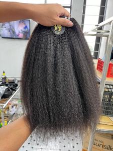 Wholesale Vietnam <b>Kinky</b> <b>Straight</b> Bundles, <b>Kinky</b> <b>Straight</b> Remy Virgin Human <b>Hair</b>, <b>Kinky</b> <b>Straight</b> <b>Hair</b> Bundles 8 to 30 Inches 10A - Product Image 5