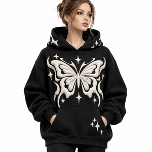 Sudadera Premium para Mujer con Estampado Puff y Diseño Tridimensional, Tejido Cómodo y Estilo Relajado para la Colección de Moda Diaria - Product Image 1