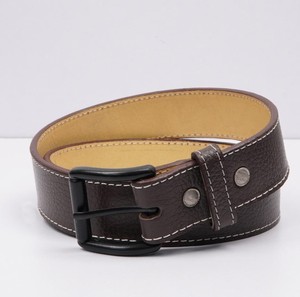 Cinturones de Cuero Genuino Premium al por Mayor para Hombre, Hebilla con Logotipo Personalizado de Alta Calidad, Servicio OEM, Color y Talla Personalizados, Exportación - Product Image 5