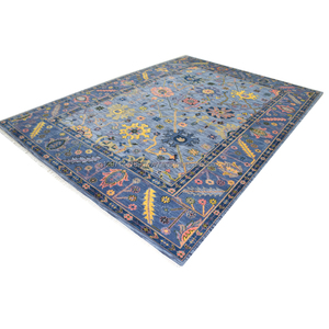 Tapis Oushak moderne de qualité supérieure, en laine de Nouvelle-Zélande, noué à la main, antidérapant, rectangulaire, grand espace, décoration de sol, maison - Product Image 4