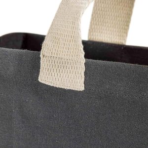 Bolsa de Compras de Lona Reciclada Color Carbón, con Fuelle, Parte Superior Abierta, Personalizable con Logotipo, Venta al por Mayor, Promocional, para Supermercado - Product Image 6
