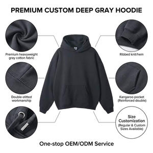 Premium Custom <b>Pullover</b> Hoodie – Heavyweight Cotton Fleece Oversized Streetwear Sweatshirt OEM Manufacturer - Product Image 6