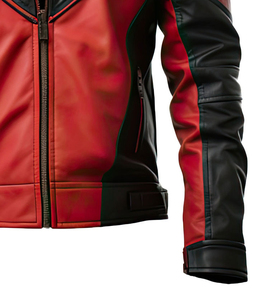Windproof Leather Breathable Solid Plaid <b>Long</b> Sleeves Winter Streetwear <b>Men's</b> Leather <b>Jacket</b> High Quality New Fashion Smart - Product Image 5