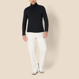 <b>Mens</b> Turtle Neck Shirt Custom Logo And Design Fit Cotton Polyester <b>Stretch</b> Fabric Soft Breathable All Season OEM ODM Service - Product Image 5