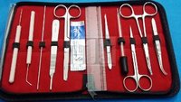 Kit de pratique de suture certifié CE ISO pour étudiants en médecine |   Coussinets en silicone, fils de suture et outils |   Formation médicale