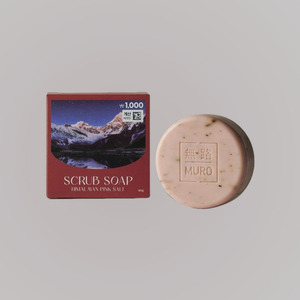 Autres produits de soin de la peau coréens K-Beauty Muro Himalaya Pink Salt Scrub Soap Parfum Pivoine Fabriqué en Corée - Product Image 4