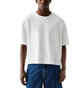 Camiseta de Hombre 100% Algodón, Cuello Redondo, Manga Corta, Impresión de Logotipo Personalizado en la Parte Delantera, Sostenible y Transpirable - Product Image 1
