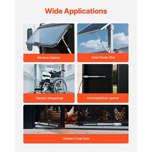 Attuatore Lineare ad Alta Velocità da 8 Pollici 12V, Attuatore di Movimento da 0,6"/s con Protezione IP54 da 225 libbre/1000N, Staffa di Montaggio per Cilindri - Product Image 6