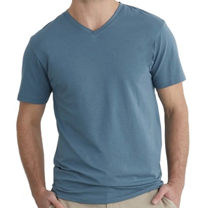 Streetwear de haute qualité avec logo personnalisé T-shirts en coton uni Tissu en jersey T-shirt simple pour hommes - Product Image 1