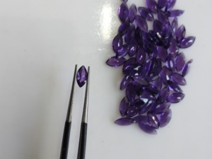 Ametyste violette naturelle africaine, taille marquise 8x4MM, qualité supérieure, pierre précieuse en vrac pour la fabrication de bijoux - Product Image 1
