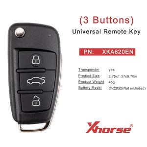 Versión EU XHORSE XKA620EN Audi A6L 2.ª <span class=keywords><strong>Gen</strong></span>. Llave Remota Universal de 3 Botones para Programación de Llaves de Coche - Product Image 5