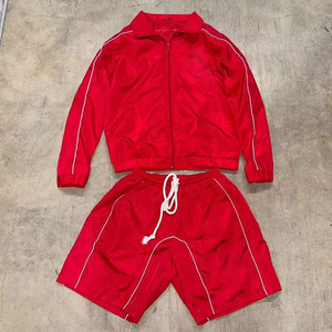 Conjunto Deportivo para Hombre, Chaqueta Cortavientos Ligera de Nailon con Cremallera y Pantalones Deportivos, con Detalles Reflectantes - Product Image 2