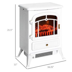 Caminetto Elettrico Moderno da 22 Pollici con Effetto Fiamma LED, 750W/1500W, in Vetro, per Uso Domestico e Alberghiero, Installazione a Incasso - Product Image 4