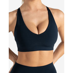 Soutien-gorge de sport réglable à prix d'usine, avec détail dos découpé, lisse, haute performance, ultra-extensible, pour femme adulte - Product Image 1