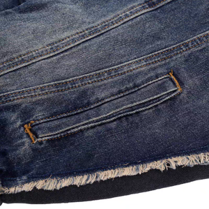 Chaquetas de Hombre a la Moda, Estilo Denim Desgastado con Roturas, Sudadera con Capucha, Moda Moderna y Elegante - Product Image 4