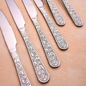 Artisan Edge Stainless Steel Damascus Chef <b>Knife</b> <b>Set</b> of 6 Kitchen Outdoor Usage Laser Logo Elegant Kitchen <b>Knife</b> Collection - Product Image 4