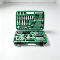 Ensemble d'outils de qualité supérieure de 150 pièces, clé à douille chromée antirouille avec étui rigide durable pour les réparations d'urgence sur la route