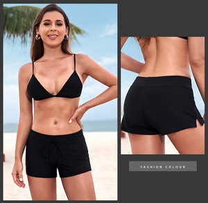 Customized Logo <b>Lady</b> Girls Plus Size Summer <b>Boxer</b> Swimming Trunks Pants Swimming Shorts for Women New fashionable Design - Product Image 3