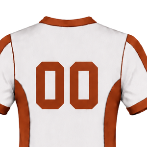 White Orange Rugby <b>Jersey</b> <b>Short</b> Sleeve V Neck Team Uniform Custom Breathable Training Athletic Sportswear Performance Shirt - Product Image 4