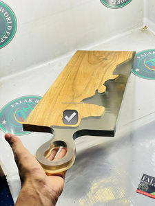 Mini planche de service rectangulaire en résine époxy et charcuterie en bois pour la coupe du fromage dans les ustensiles de cuisine de Falak World Export - Product Image 6