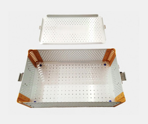 High Quality MEDTRUST SURGICAL Aluminum Sterilization Tray Box Custom Size Universal Surgical <b>Instrument</b> Container At Wholesale - Product Image 6