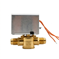 Vanne à boisseau sphérique motorisée carrée en laiton 2 voies pour unité de ventilo-convecteur FCU Système CVC DN15 DN20 DN25 220V Design graphique