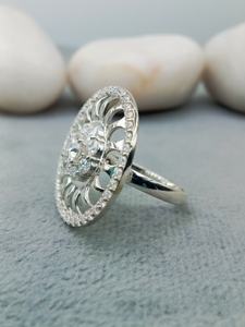 Anillo de Compromiso y Boda D'VINS JEWELS, Diseño Redondo Moderno, Corte Brillante, Color D, Blanco, Plateado, Dorado, Certificado - Product Image 2