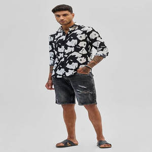 2022 <b>Men's</b> Customized Logo Printed <b>Flannel</b> Dress T-<b>Shirts</b> Wholesale for Polo Collar Casual <b>Shirt</b> Full Sleeves Cotton - Product Image 2