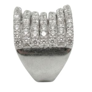 Anillo Unisex Gemvanity SR1455 Chapado en Oro de 14K, Diseño Clásico de Lujo Cristiano con Moissanita de Corte Brillante - Product Image 2