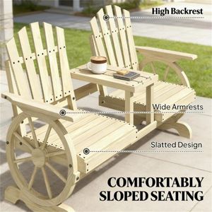 Set da Giardino Elegante con Divano Doppio e Sedia da Cortile per Intrattenimento all'Aperto - Product Image 2