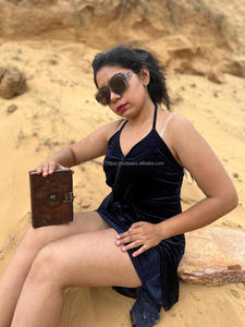 Nuevos diarios de bloqueo de cierre de cuero tallados a mano con piedra semipreciosa Boho tradicional Vintage diario de viaje con bloqueo de cuero - Product Image 2