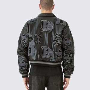 Leather <b>Jacket</b> Premium Fashion <b>Waterproof</b> Breathable <b>Winter</b> Custom Made Mens Womens Wholesale Factory Direct Supply - Product Image 2