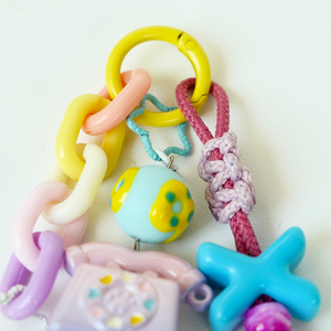 Handmade Eco-friendly Retro Rotary <b>Phone</b> Charm Strap Y2K Acrylic Chain Braided Cord Adjustable Cross Body <b>Mobile</b> <b>Phone</b> - Product Image 2
